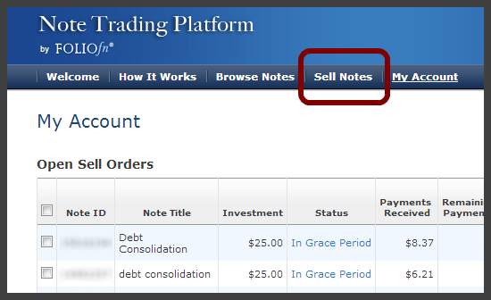 Foliofn Sell Notes link
