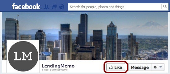 Like LendingMemo on Facebook