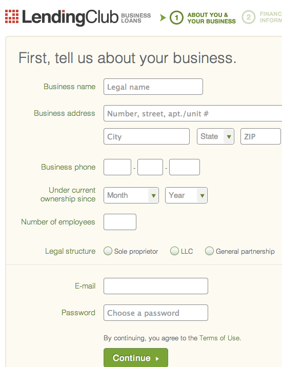 Lending-Club-Business-Loan-Application