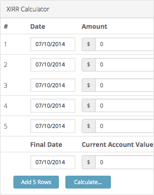 XIRR-Calculator