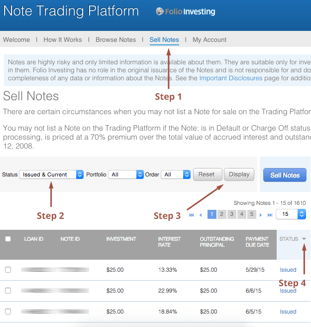 Folio Issued Loans